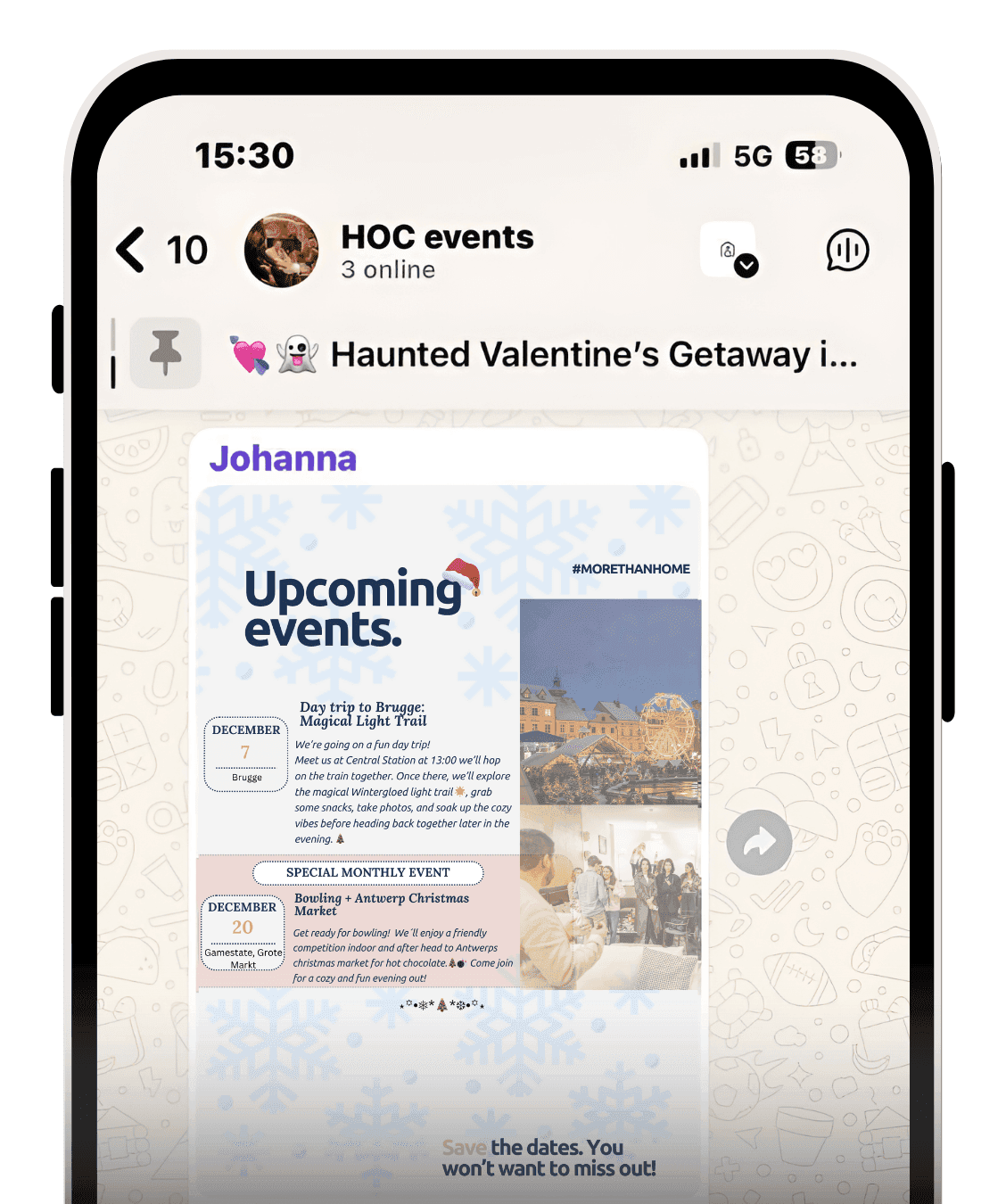 House of co events WhatsApp preview