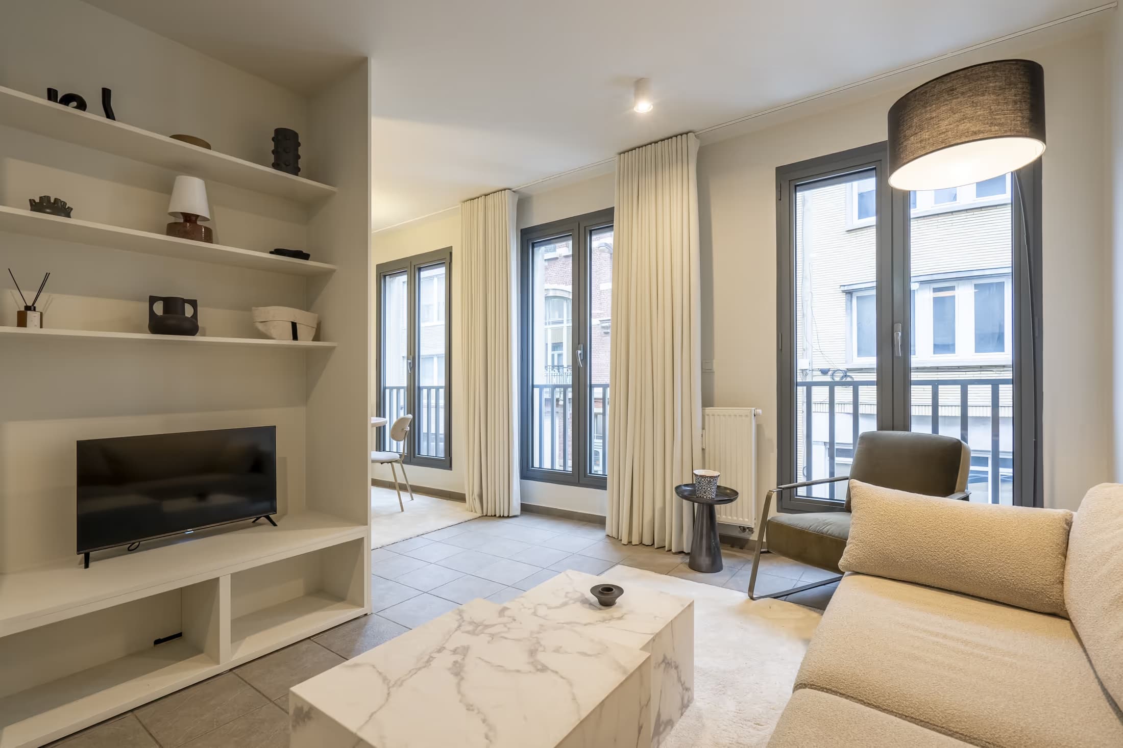 2. Private apartment, street-side