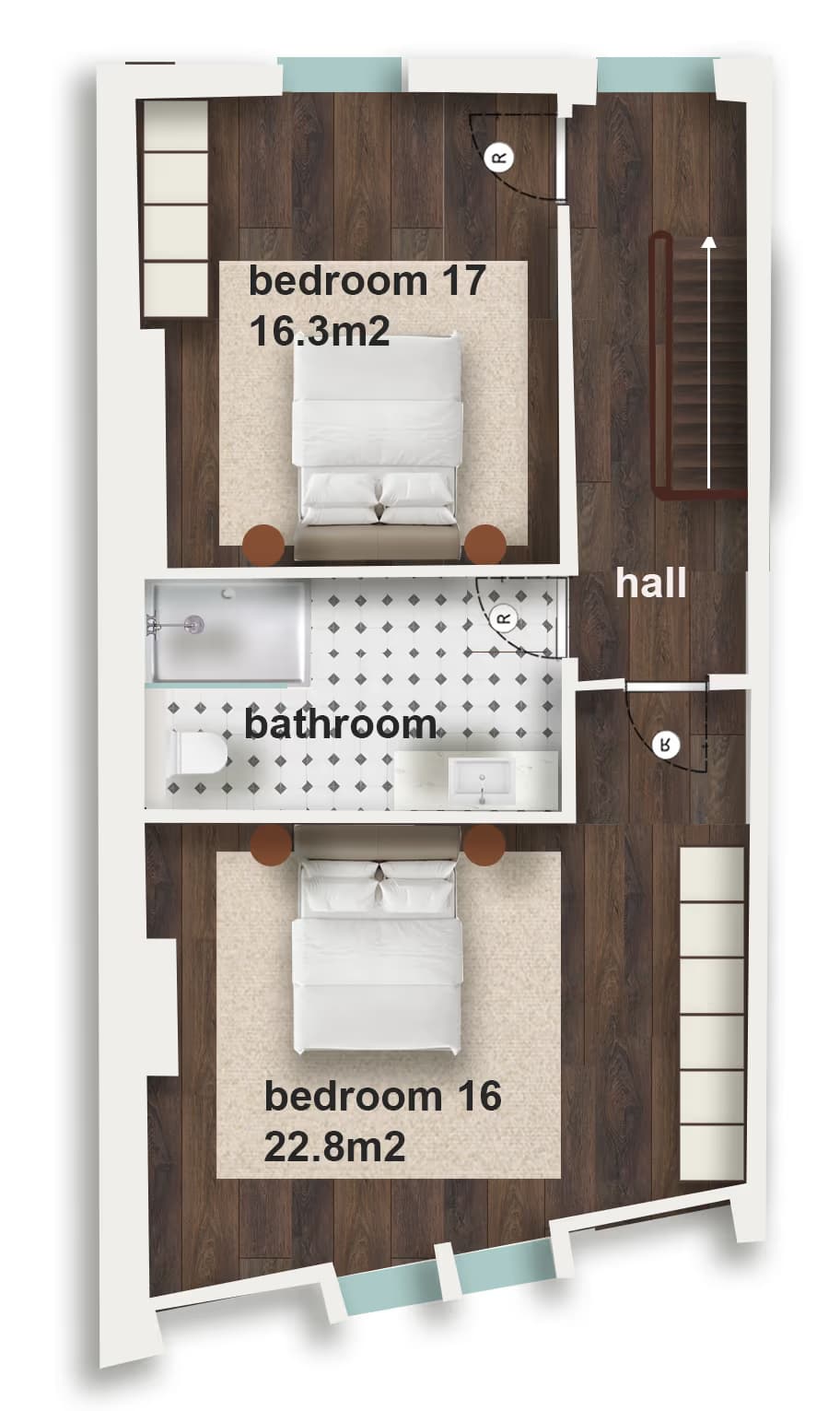 03. Coliving room – Street Side Right miniatuur 18